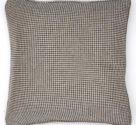 Подушка декоративная "CUBE" 45х45, серо-кремовая клетка