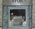Постельное бельё c одеялом EFOR SATEN с гипюром "ОРНАМЕНТ" (зелёный), Евро