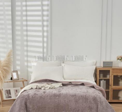 Покрывало велюровое "ROMANCE" JOY JH-01 Dirty rose, 220х240