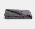 Дорожный плед пуховый "TRAVEL PLAID GRASS GRAPHITE", 140х200