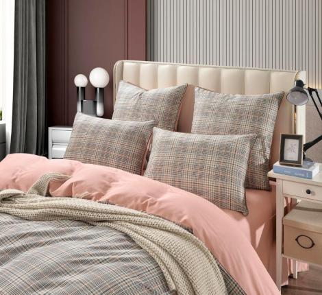 Постельное белье "Sofi de Marko" Лавр (розовый) Сатин, Семейный