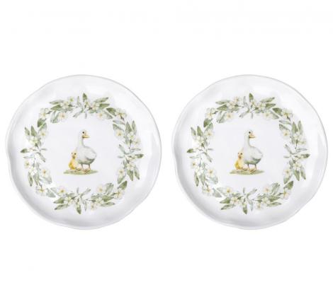 Набор закусочных тарелок 2 шт. "APPLE GARDEN", 21*21,5*2,5 см