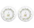 Набор закусочных тарелок 2 шт. "APPLE GARDEN", 21*21,5*2,5 см