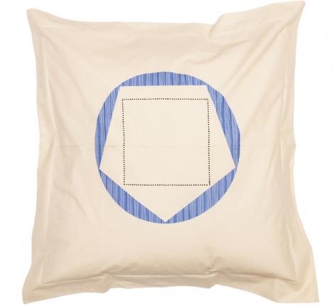 Наволочка "Blanc des Vosges" MEMPHIS chanvre перкаль, 60x60