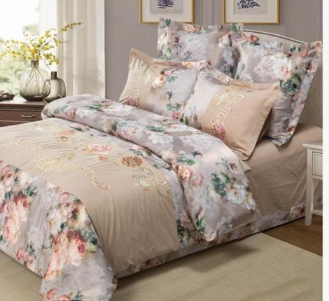 Постельное белье "Sailid" D-216-3 Сатин, Евро