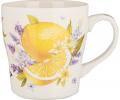 Набор кружек на металлической подставке 4 шт. "ПРОВАНС ЛИМОНЫ", 350 мл