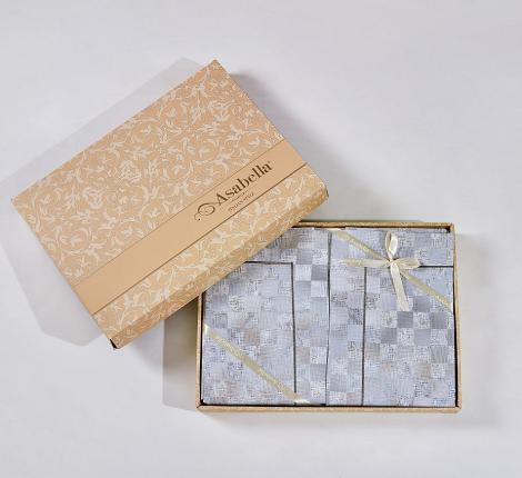 Постельное белье "Asabella" 2320-4S Мако-Сатин, 1,5 спальный