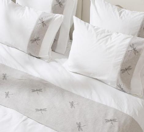 Наволочка Luxberry "ВЕЧЕРНИЕ СТРЕКОЗЫ" перкаль/лён, 70x70