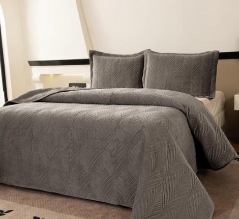 Покрывало "Sofi de Marko" Таира (пепел) Велюр, 240х260