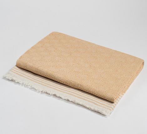 Плед "OLIVIA" горчичный, 170Х210