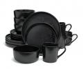 Набор посуды обеденный BRONCO "CHOICE BLACK" на 4 персоны, 16 предметов