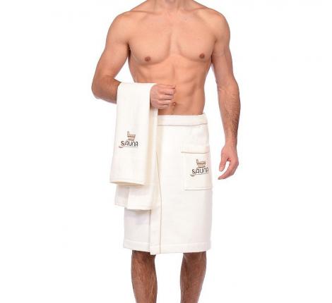 Набор для сауны мужской Maison Dor "DUFOUR" (кремовый)