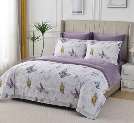 Постельное белье с одеялом "Sofi de Marko" Ренато №20 Велюр/Сатин, Евро