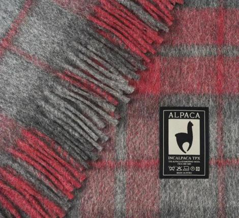 Плед INCALPACA (55% шерсть альпака, 45% шерсть мериноса) PP-2, 150x200