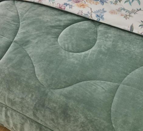 Постельное белье с одеялом "Sofi de Marko" Ренато №37 Велюр/Сатин, Евро