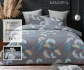 Постельное белье с одеялом "Kazanov.A." Мейбл (жемчуг платина) Велюр/Egypt Cotton, Евро