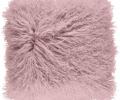 Подушка "Tibetan Rosa" мех тибетской козы, 40x40