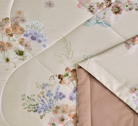 Постельное белье с одеялом "Asabella" 2148-OSPS Мако-Сатин, 1,5 спальный