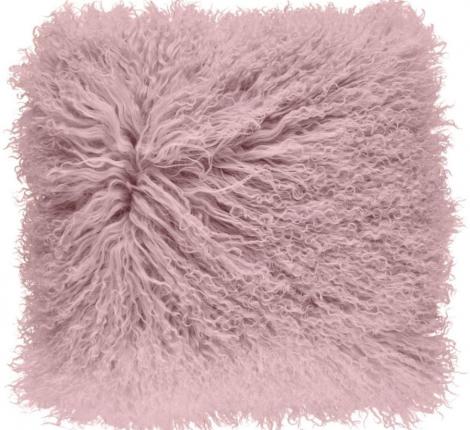 Подушка "Tibetan Rosa" мех тибетской козы, 40x40