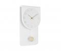 Часы настенные с маятником Karlsson "CASA PENDULUM" (белый), 39x22x6 см