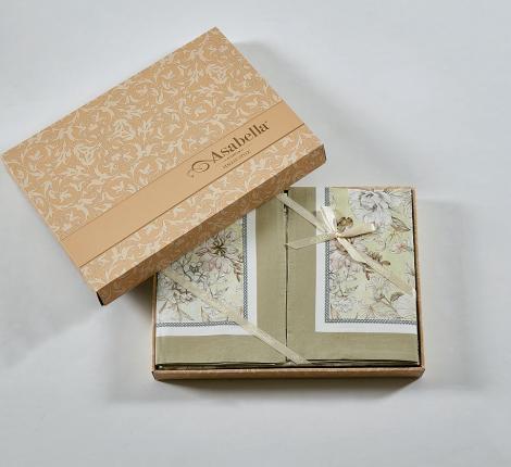 Постельное белье "Asabella" 2273-4S Фланель, 1,5 спальный