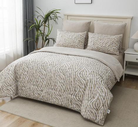 Постельное белье с одеялом "Sofi de Marko" Роберто №28 Велюр/Сатин, Семейный