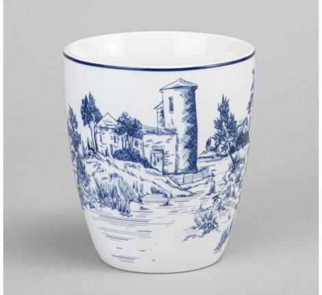 Набор кружек на деревянной подставке 4 шт. "NOVEL", 380 мл