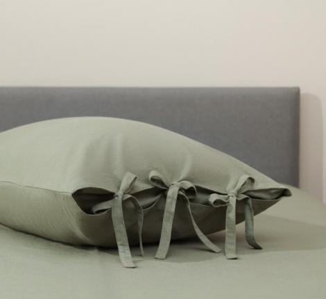 Постельное белье "Sofi de Marko" Аредель (олива) Лён, 1,5 спальный