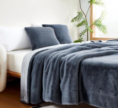 Плед "Sofi de Marko" Филиция (серо-голубой) Искусственный мех, 160х220