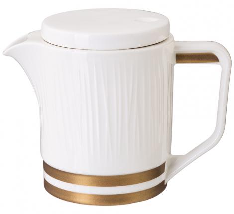 Чайник с металлическим ситом "HERBAL", 1000 мл (белый)