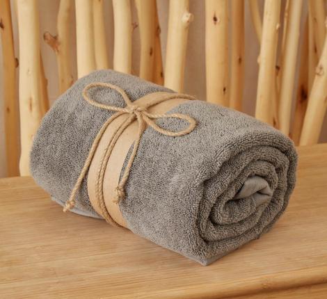 Полотенце банное Шанти 76х142, оловянный