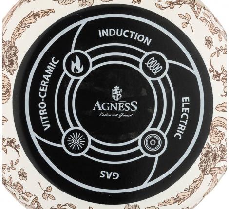 Кастрюля эмалированная с крышкой "ROYAL GARDEN", 4,8 л