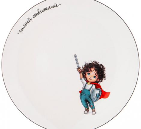 Набор детской посуды "САМЫЙ ОТВАЖНЫЙ", 3 предмета