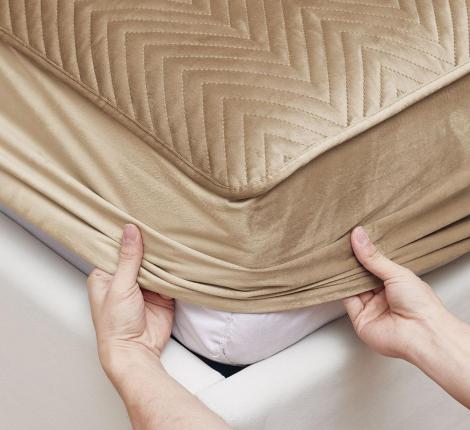 Покрывало с резинкой Valtery PVR-1, 140х200х30 (50х70-2 шт.)