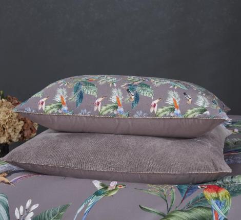 Постельное белье "Kazanov.A." Колибри Каллиопа (капучино) Велюр/Egypt Cotton, Евро