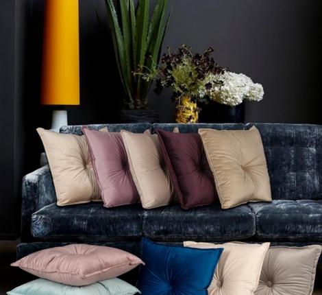 Подушка декоративная "Sofi de Marko" Вивиан (светло-серая) Велюр, 45х45