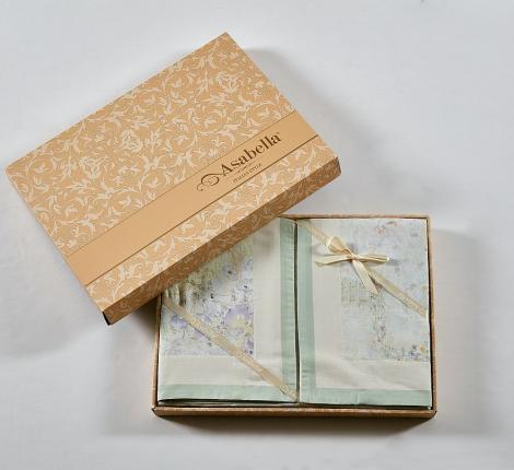 Постельное белье "Asabella" 2268-6 Фланель, Евро