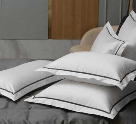 Наволочка с узкой отделкой "ALPINE GRAPHITE ALLURE GRASS" Мако-Сатин, 50х70 (2шт)