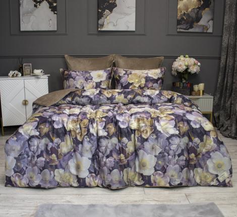 Постельное белье с одеялом "Kazanov.A." Монро (бежевый) Велюр/Egypt Cotton, Евро