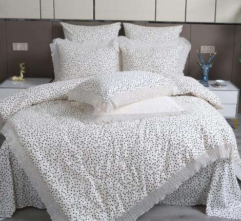 Постельное белье с одеялом "Kazanov.A." Шармель (айвори) Сатин, Евро