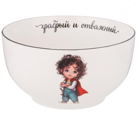 Набор детской посуды "САМЫЙ ОТВАЖНЫЙ", 3 предмета