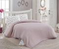 Покрывало вафельное с гипюром "DO&CO" 220x240 PETEK, лиловый