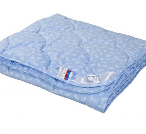 Одеяло легкое "Лебяжий пух" 140х205 (голубой)