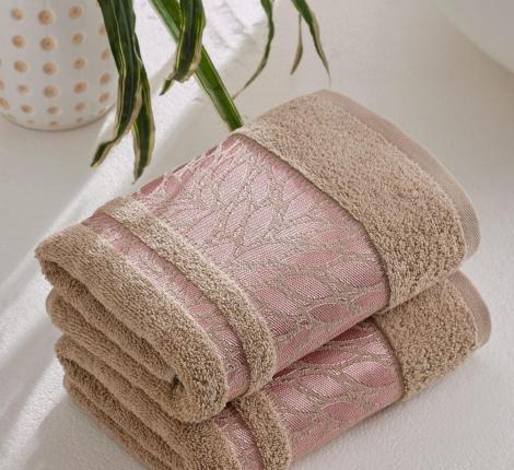 Комплект махровых полотенец "METEOR" (50x90/2 шт.) ZEREN, коричневый