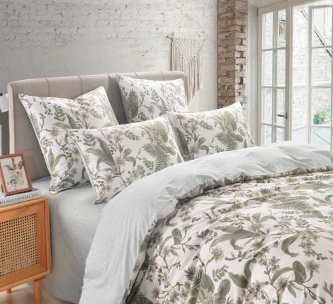 Постельное белье "Sofi de Marko" Майли (зеленый) Сатин, Евро