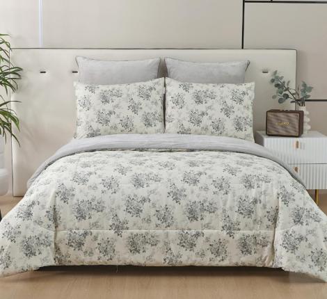 Постельное белье с одеялом "Sofi de Marko" Роберто №37 Велюр/Сатин, Евро