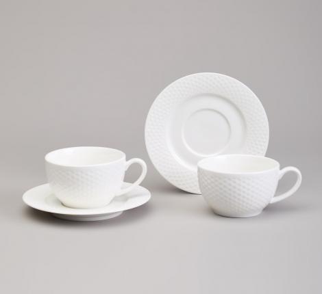 Чайный набор "INFINITY" на 2 персоны, 4 предметов (230 мл)