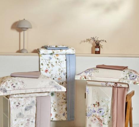 Постельное белье с одеялом "Asabella" 2148-2OSP Мако-Сатин, Семейный