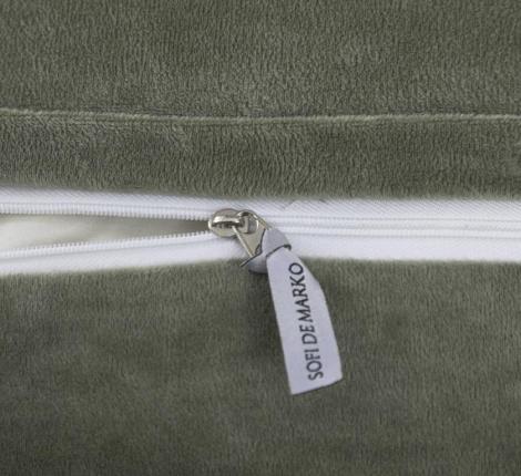 Постельное белье с одеялом "Sofi de Marko" Энрике (хаки) Велюр, 1,5 спальный