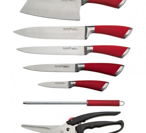 Набор кухонных ножей &quot;AGNESS&quot; 911-501, 8 предметов